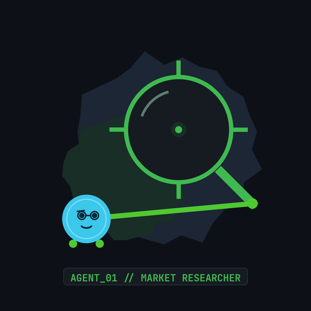 Agent 01 — the nerd of the family, Market Researcher