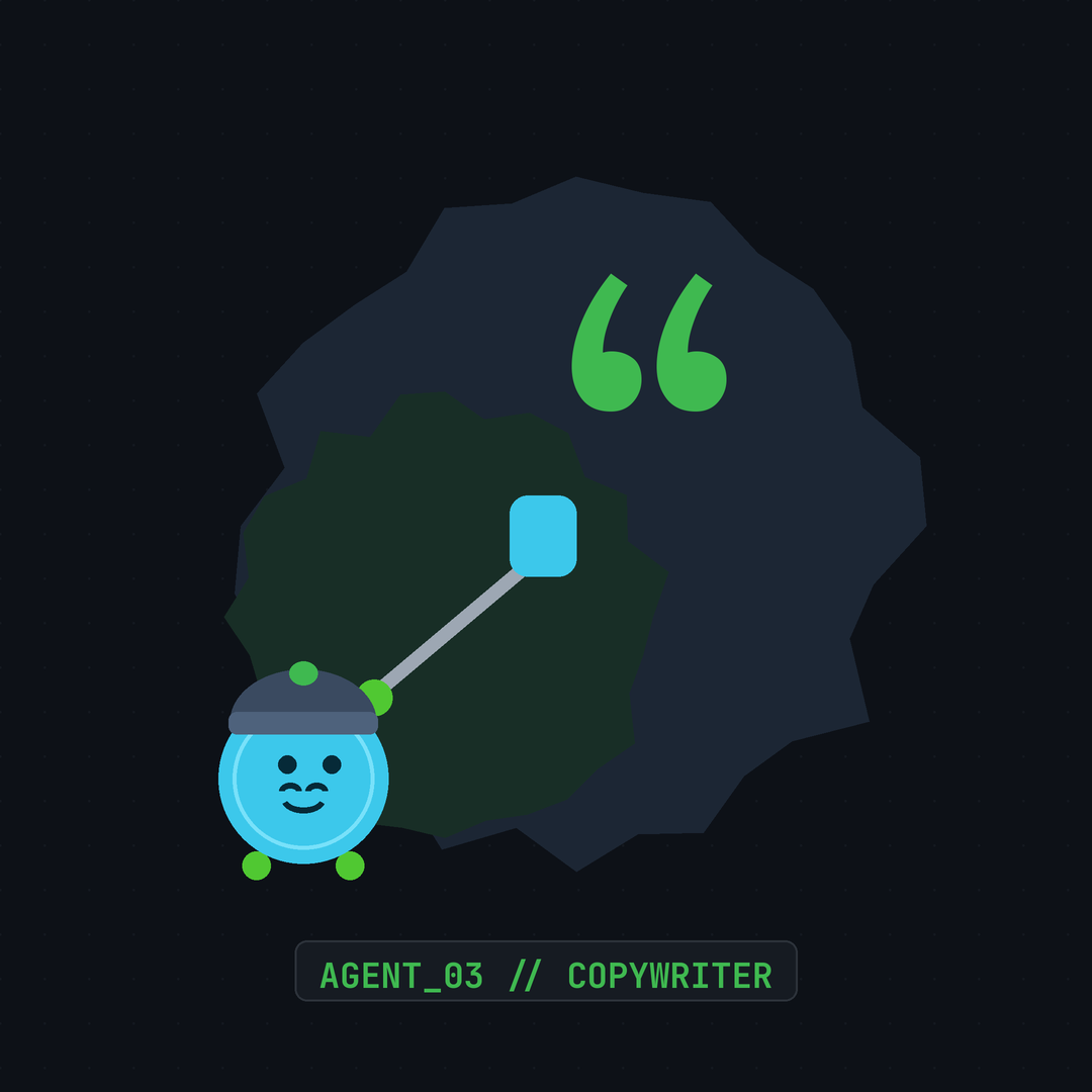 Agent 03 — the hipster, Copywriter